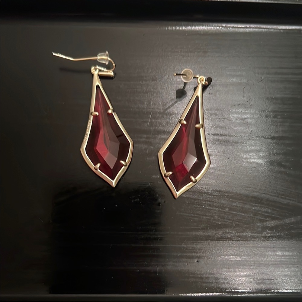 Kendra Scott Gold and Marron Earrings